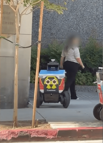 los angeles delivery robot rescue